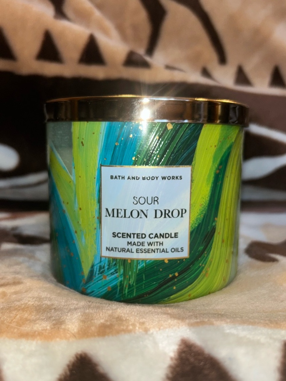 Bath and Body Works Sour Melon Drop 3 Wick